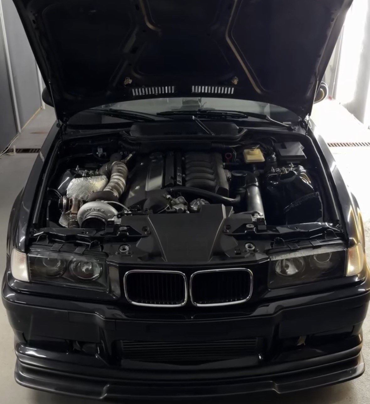 E36 M3 turbo build in for service