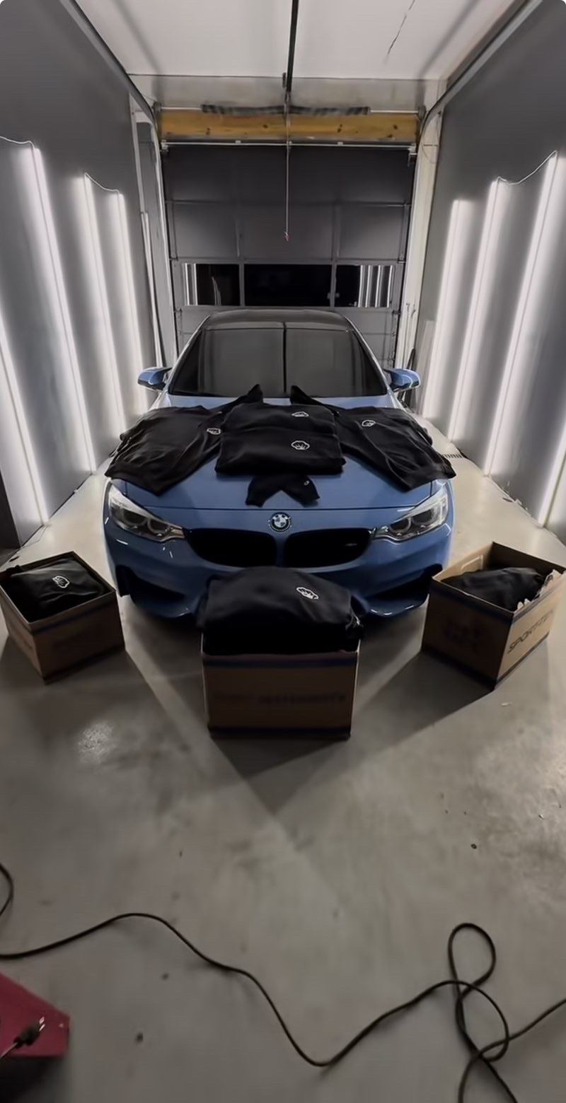 HD Garage merch on BMW M4